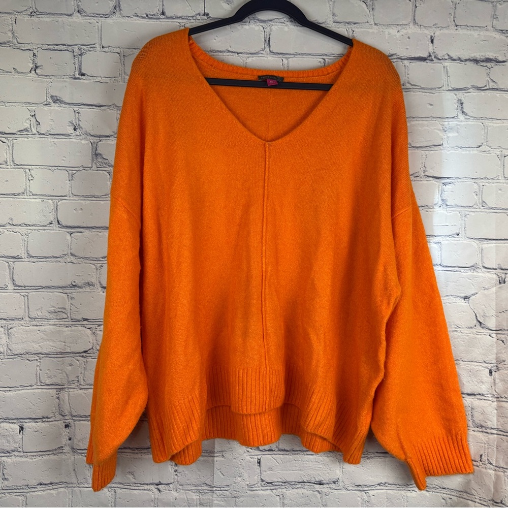Vince Camuto Bold Orange Oversized Sweater